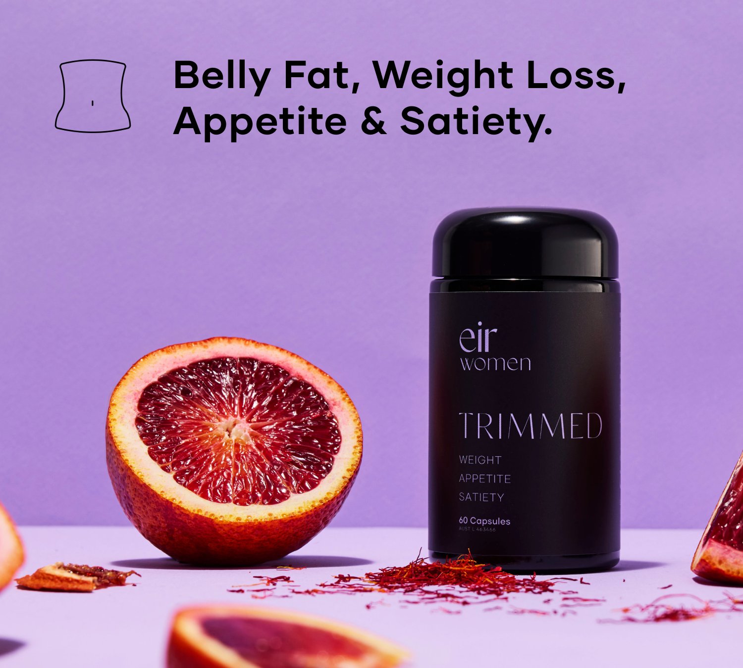 Trimmed Eir supplement with blood orange