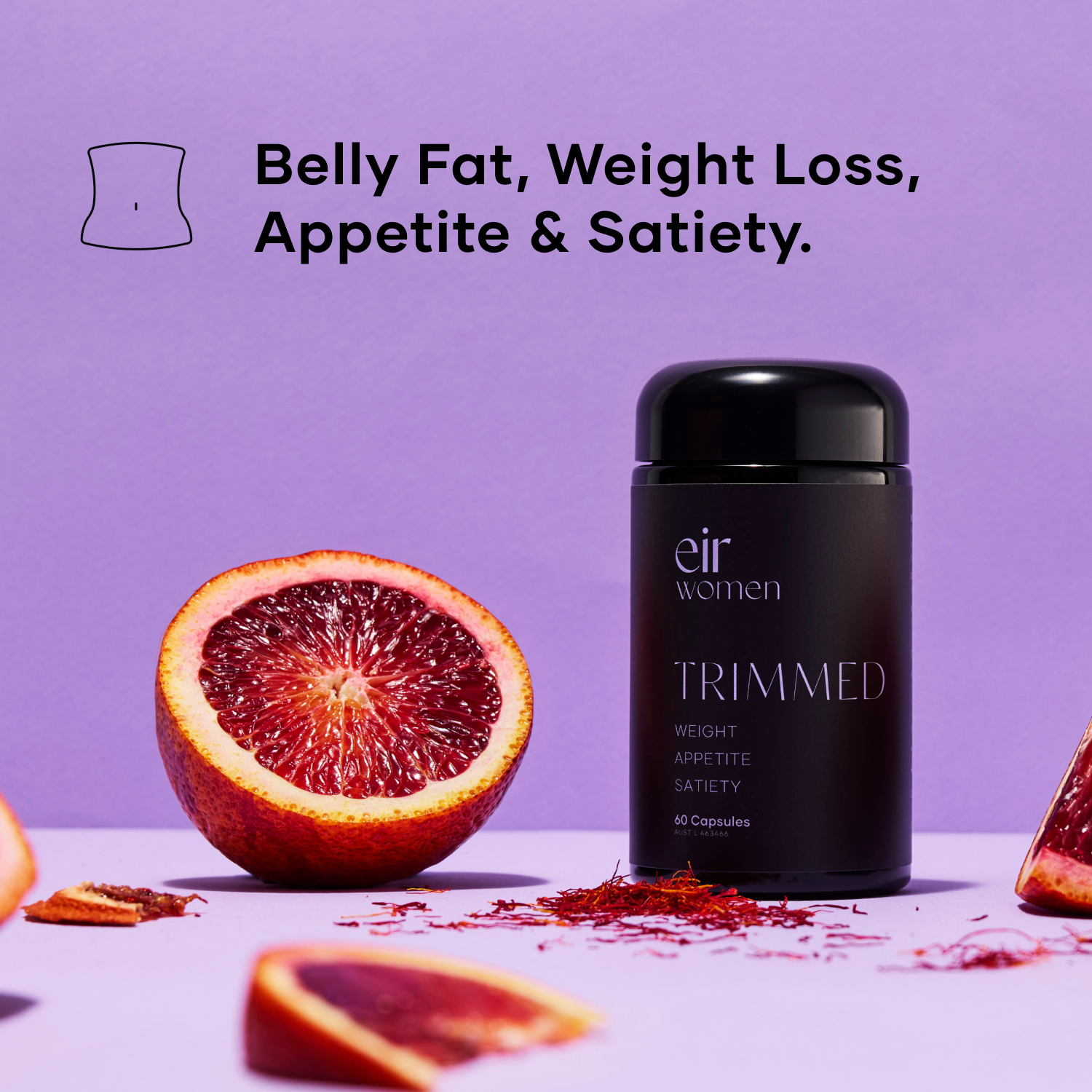 Trimmed Eir supplement with blood orange