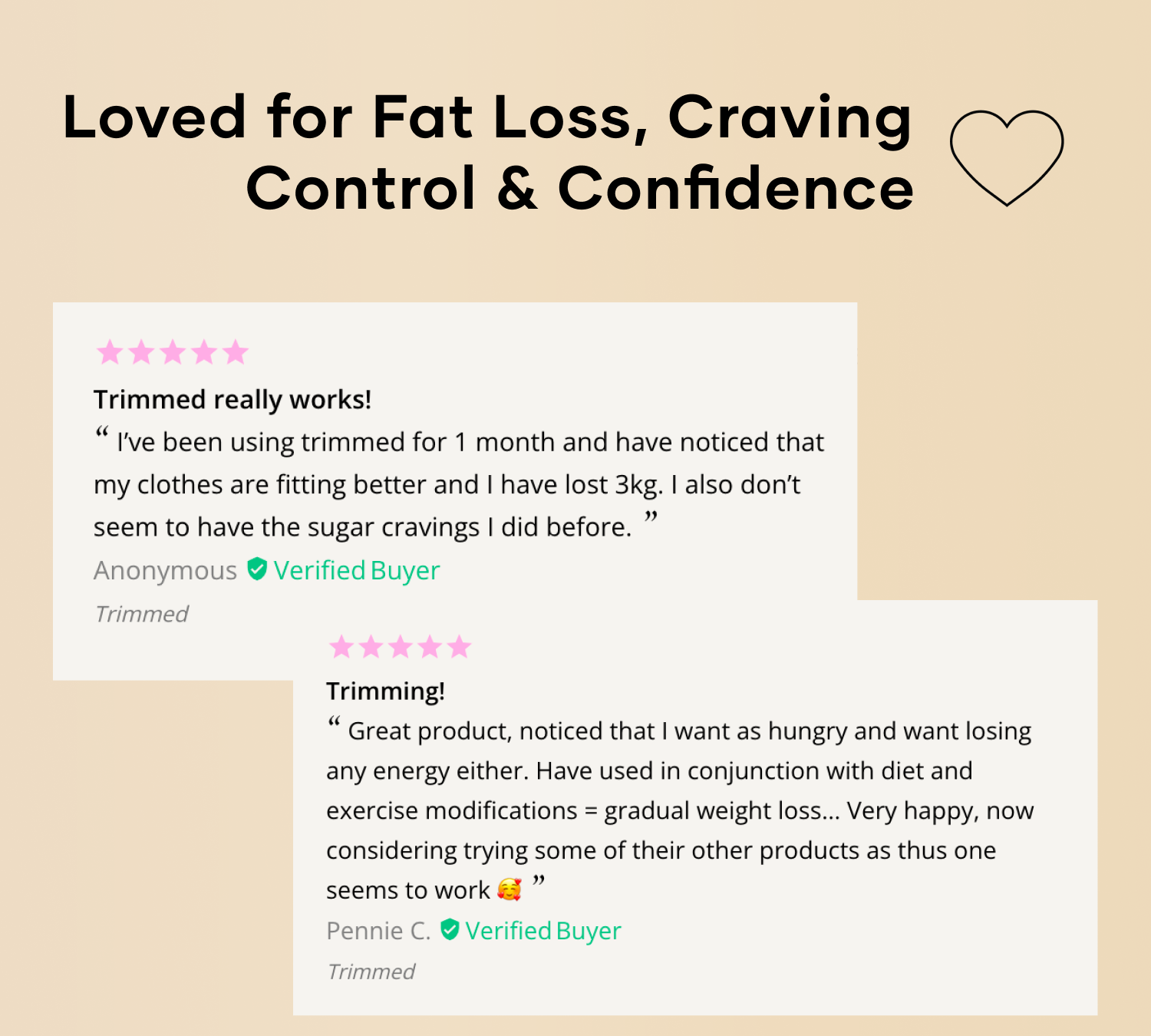Loved for fat loss, craving control, and confidence - reviews of Trimmed Eir Supplement